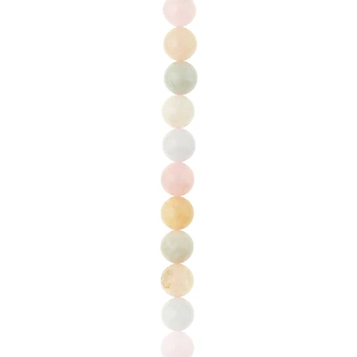 Multicolor Morganite Round Beads, 6mm by Bead Landing™