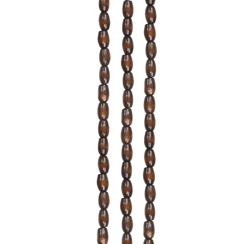 Brown Wood Oval Beads by Bead Landing®