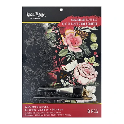 Brea Reese™ 9" x 12" Garland Scratch Art Paper Pad