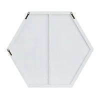 White Contemporary Wall Mirror, 40" x 2" x 35"