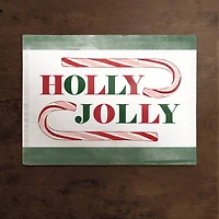 Holly Jolly Candy 18x14 Cotton Twill Placemat