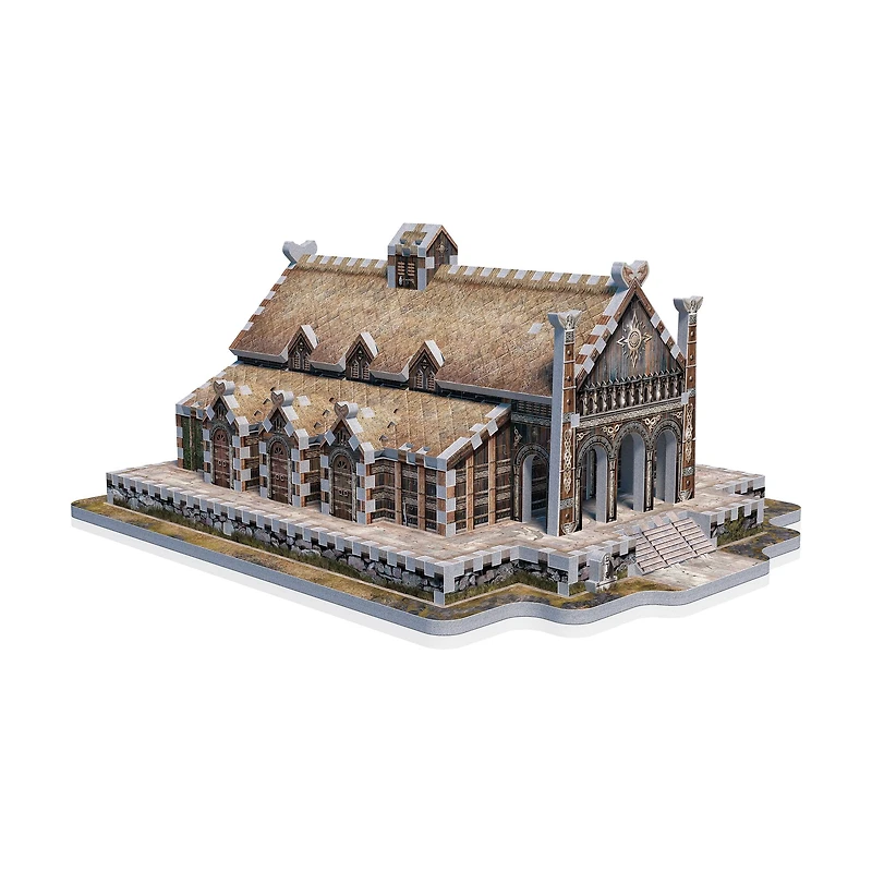 The Lord of the Rings - Golden Hall - Edoras 3D Puzzle: 445 Pcs