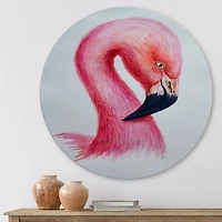 Designart - Portrait of Pink Flamingo IV