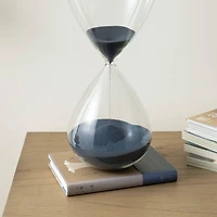 Glitzhome® 15" Oversized Double-Layered Hourglass With Blue Sand