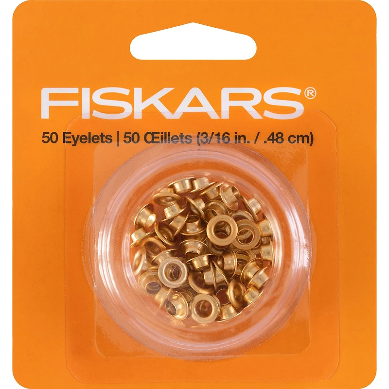 Fiskars® 3/16" Gold Eyelets, 50ct.
