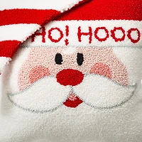 Glitzhome® Hooked 3D Santa & Snowman Pillow
