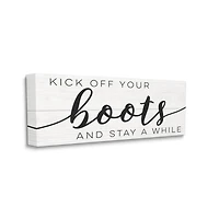 Stupell Industries Kick Off Your Boots Wall Sign