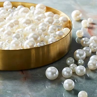 Ivory Plastic Pearl Round Beads by Bead Landing™