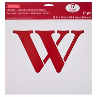 Welcome Home Stencils, 12" x 12" by Craft Smart®
