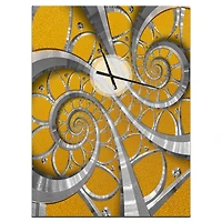 Designart 'Time Spiral In Antique Style Modern Rectangular Wall Clock