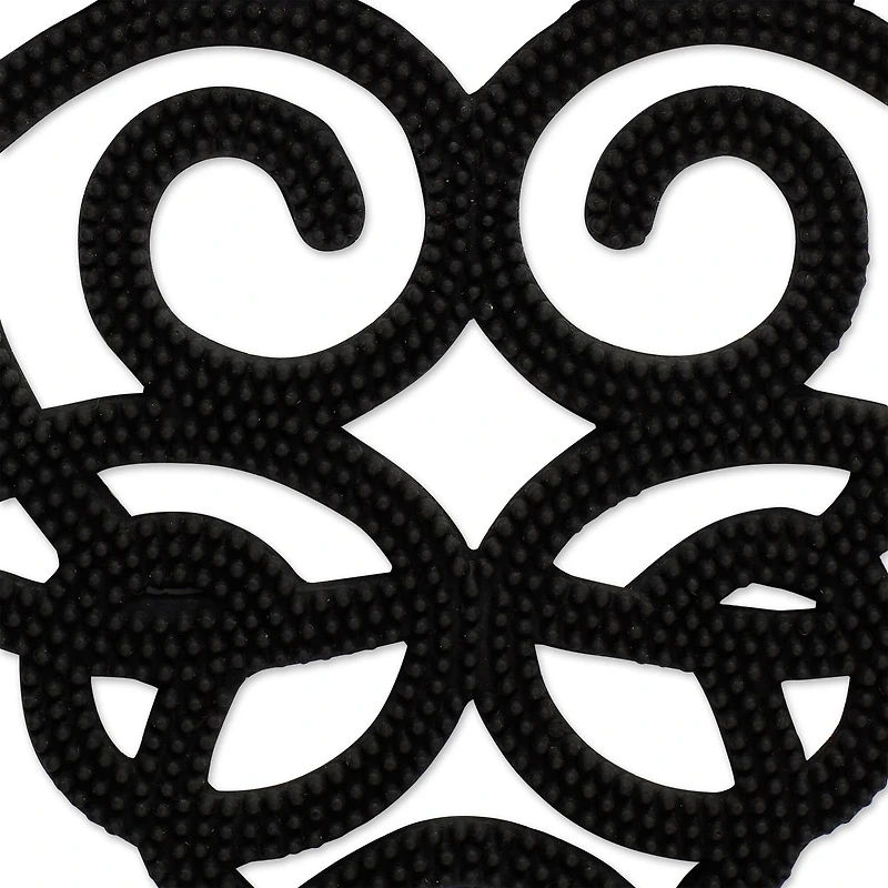 DII® Heart Scroll Half Moon Pin Rubber Doormat