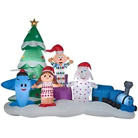 7ft. Airblown® Inflatable Christmas Misfit Toys Scene
