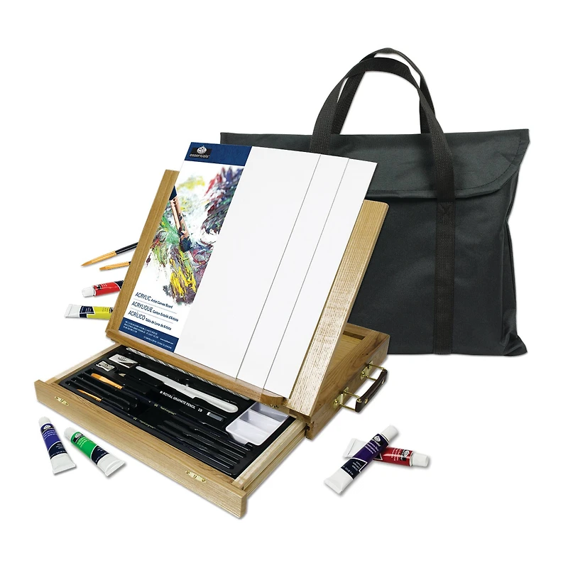 Royal & Langnickel® Acrylic Easel Set & Storage Bag