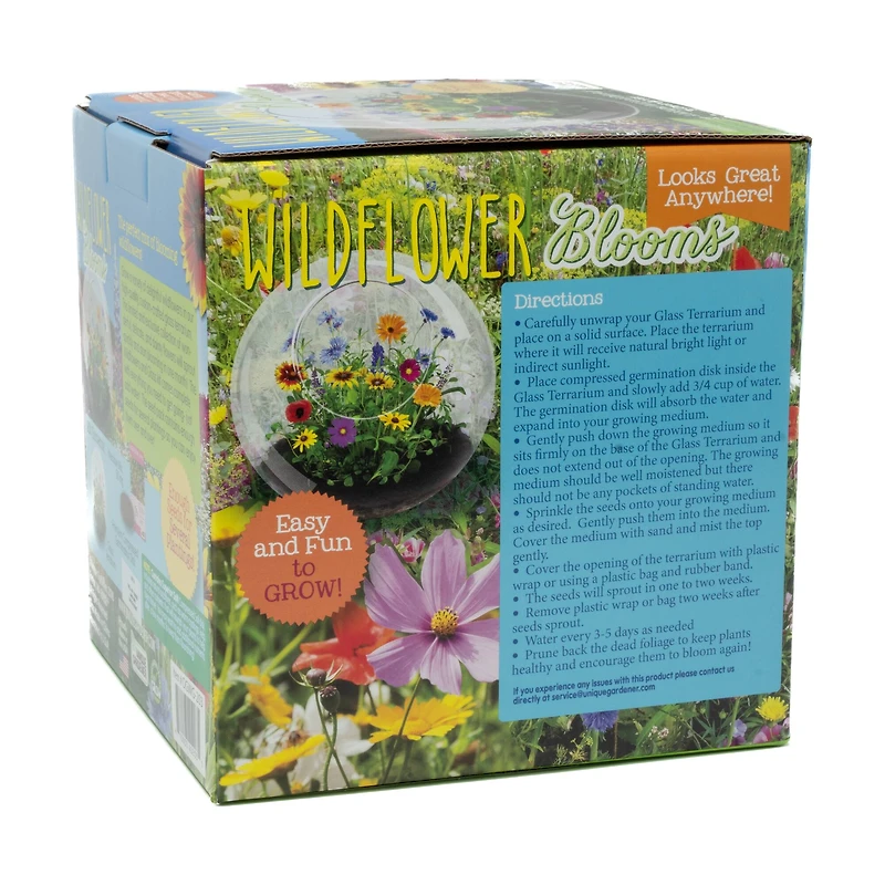 Glass Terrarium - Wildflower Blooms