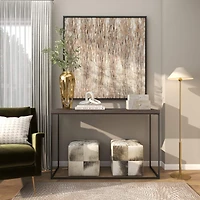 19" Gold Aluminum Drip Vase with Melting Designed Body