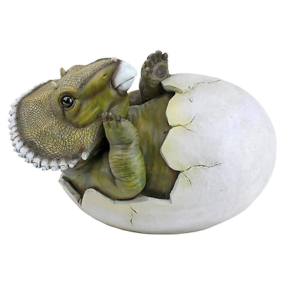 Design Toscano 8" Baby Triceratops Dino Egg Statue