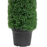 4ft. Unlit Artificial Boxwood Cone Topiary Tree with Pot