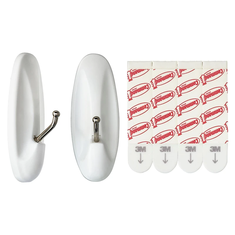 12 Packs: 2 ct. (24 total) Command® Medium White Wire Hooks