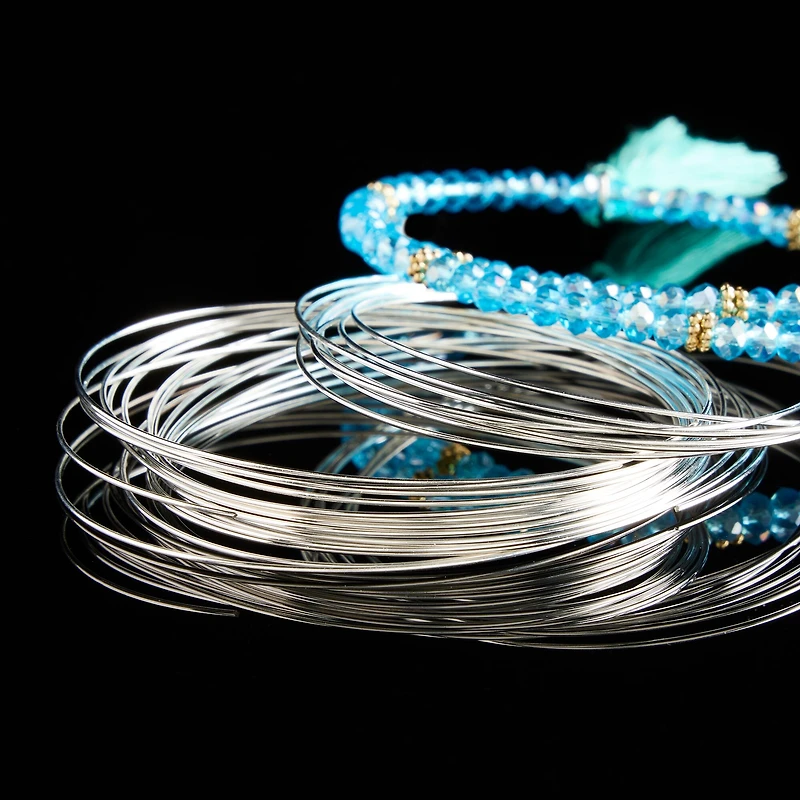 Beadalon® Silver-Plated Memory Wire, Oval Bracelet