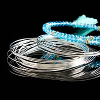 Beadalon® Silver-Plated Memory Wire, Oval Bracelet