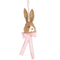 21" Easter Bunny with Bow Hanging Wall Decoration