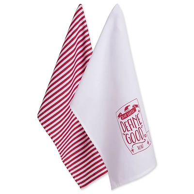 DII® Assorted Dear Santa Holiday Printed Dishtowel Set
