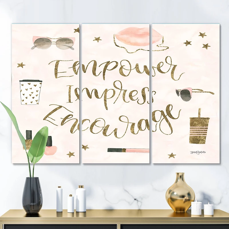 Designart - Glam Pink Ladies V