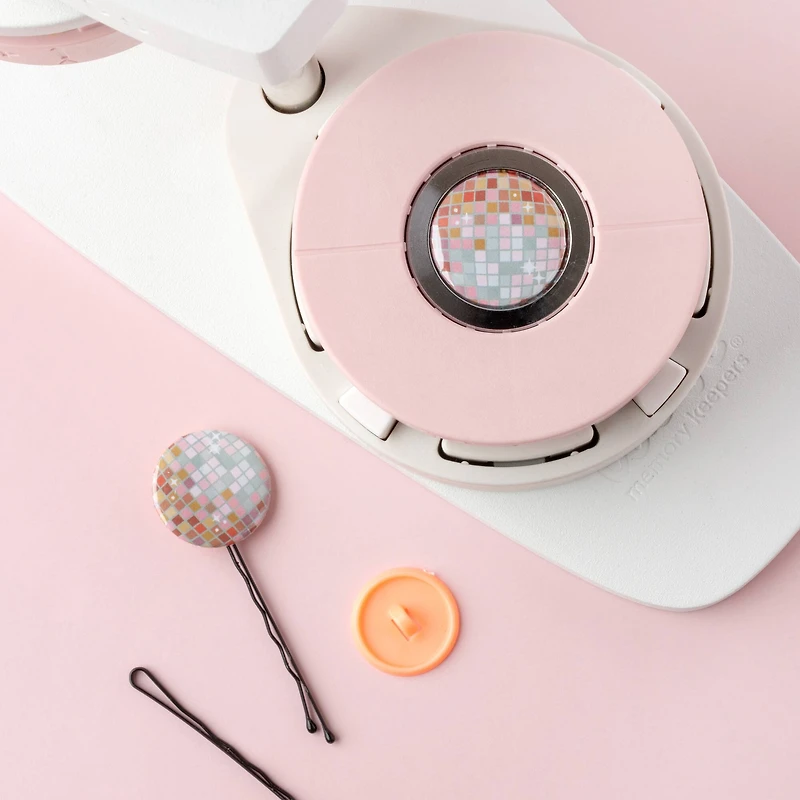 We R Memory Keepers® Button Press™ Bobby Pin Backers Kit, Makes 5