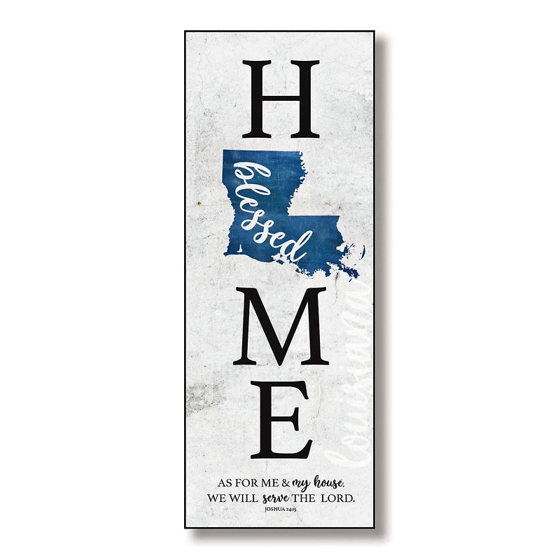 Blessed Louisiana Home Wall Plaque