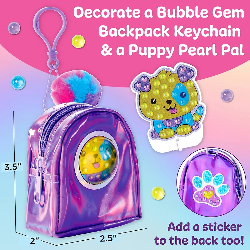 Creativity for Kids® Bubble Gems™ Puppy Dog Backpack Keychain Kit