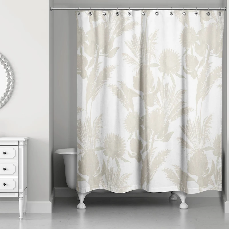Cream Tones Protea Blooms Shower Curtain