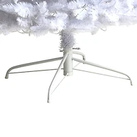 9ft. Pre-Lit Slim White Artificial Christmas Tree, Warm White LED Lights