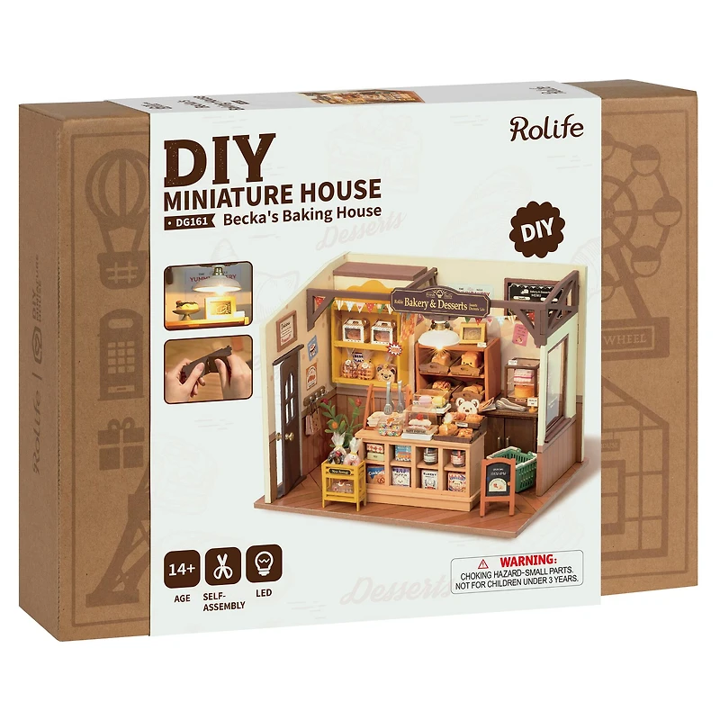 Rolife Becka's Baking House DIY Miniature House Kit