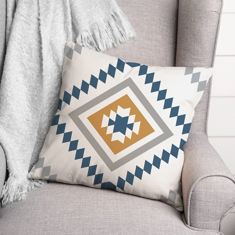 Southwest Diamond Print Throw Pillow