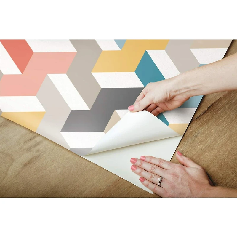 RoomMates 3D Steps Peel & Stick Wallpaper