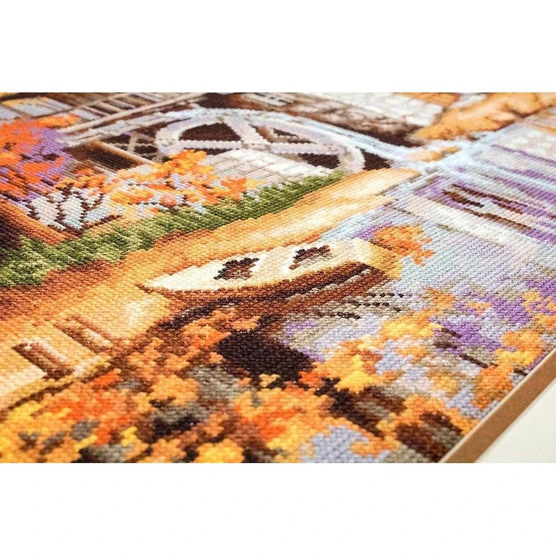 Luca-S Autumn Landscape Counted Cross Stitch Kit