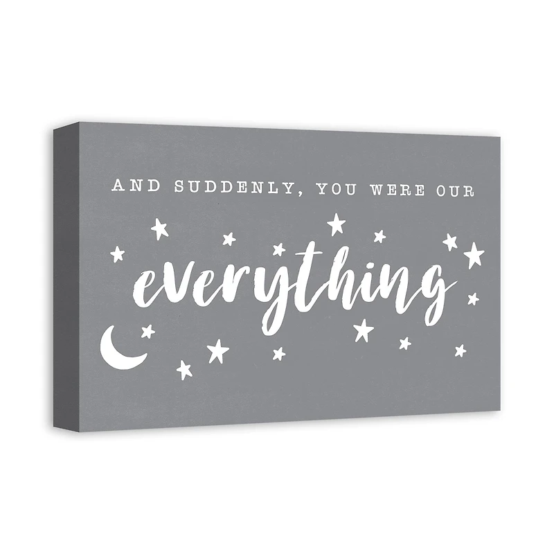You Were Our Everything 18" x 12' Canvas Wall Art
