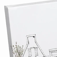 Sketchy Buildings 16" x 20" Canvas Wall Art