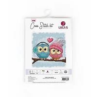 Luca-s Two Cute Owls Counted Cross Stitch Kit