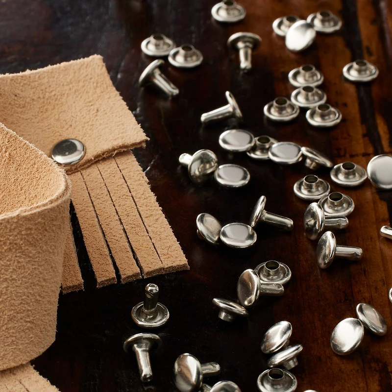 Nickel Double-Cap Rivets