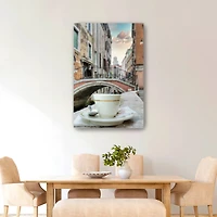 Lumaprints Venetian Canale Caffe No.1 Canvas Wall Art