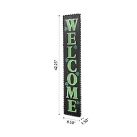Glitzhome® 42'' Lighted St. Patrick's Day Wooden "WELCOME" Porch Sign