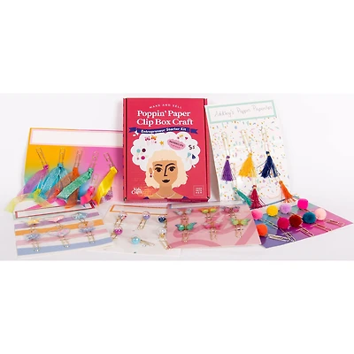Kids Crafts Make & Sell Poppin' Paper Clip Box Craft Kit Business