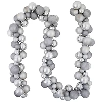 6ft. Shatterproof Silver Christmas Ornament Garland
