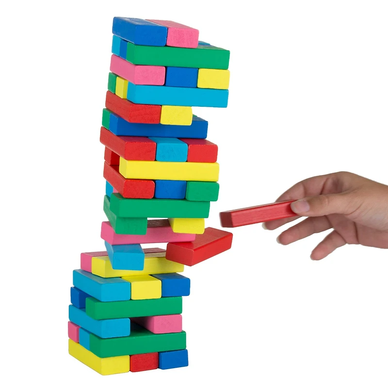 Toy Time Classic Wooden Blocks Stacking Game