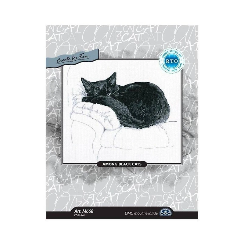 RTO Among Black Cats M668 Cross Stitch Kit