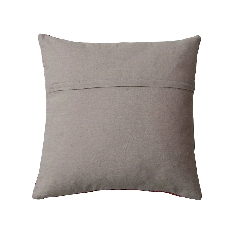 Hello Honey® 20" Berry Red Flora & Fauna Accent Pillow