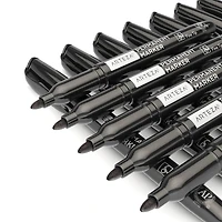 Arteza® Black Fine Tip Permanent Marker Set