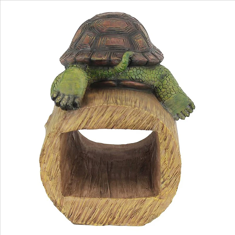 Design Toscano 9" Drips the Turtle Gutter Guardian Downspout Statue