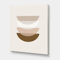 Designart - Abstract Sun Moon Geometric Print III